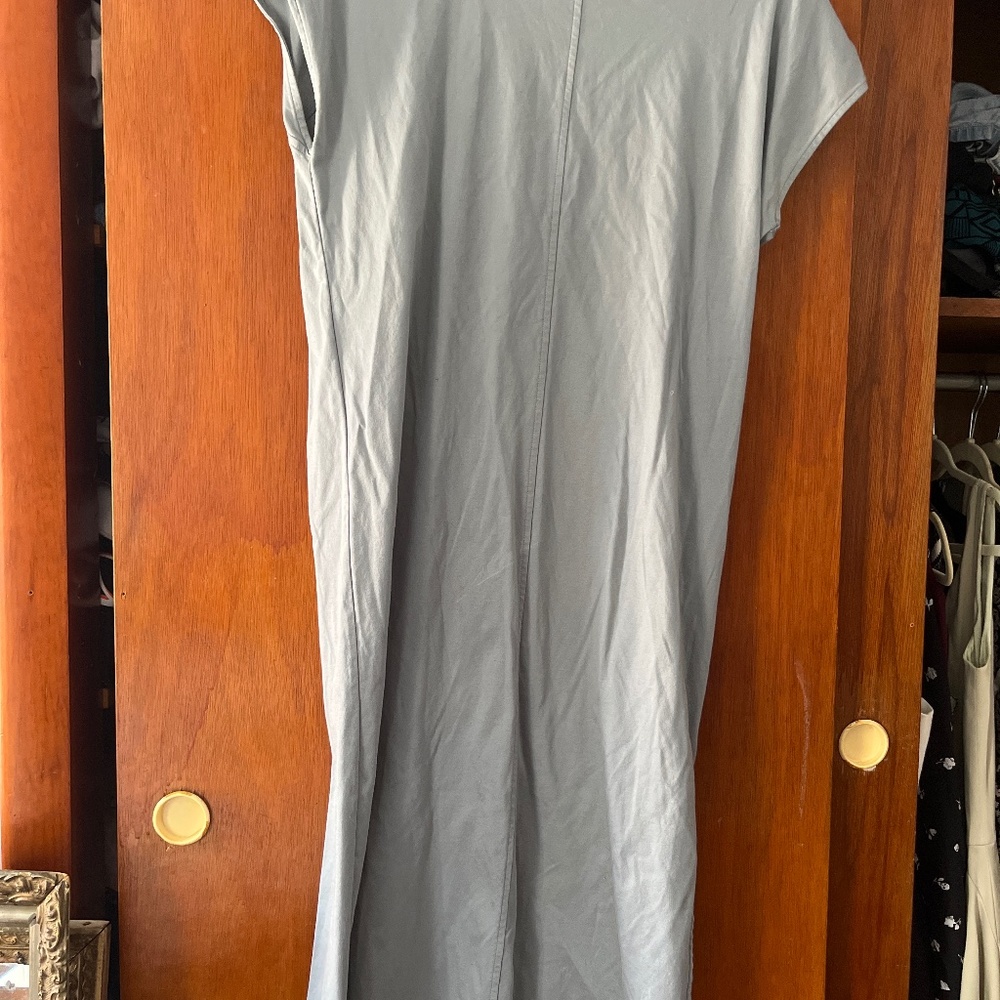 Everlane The Luxe Cotton Side-Slit Tee dress